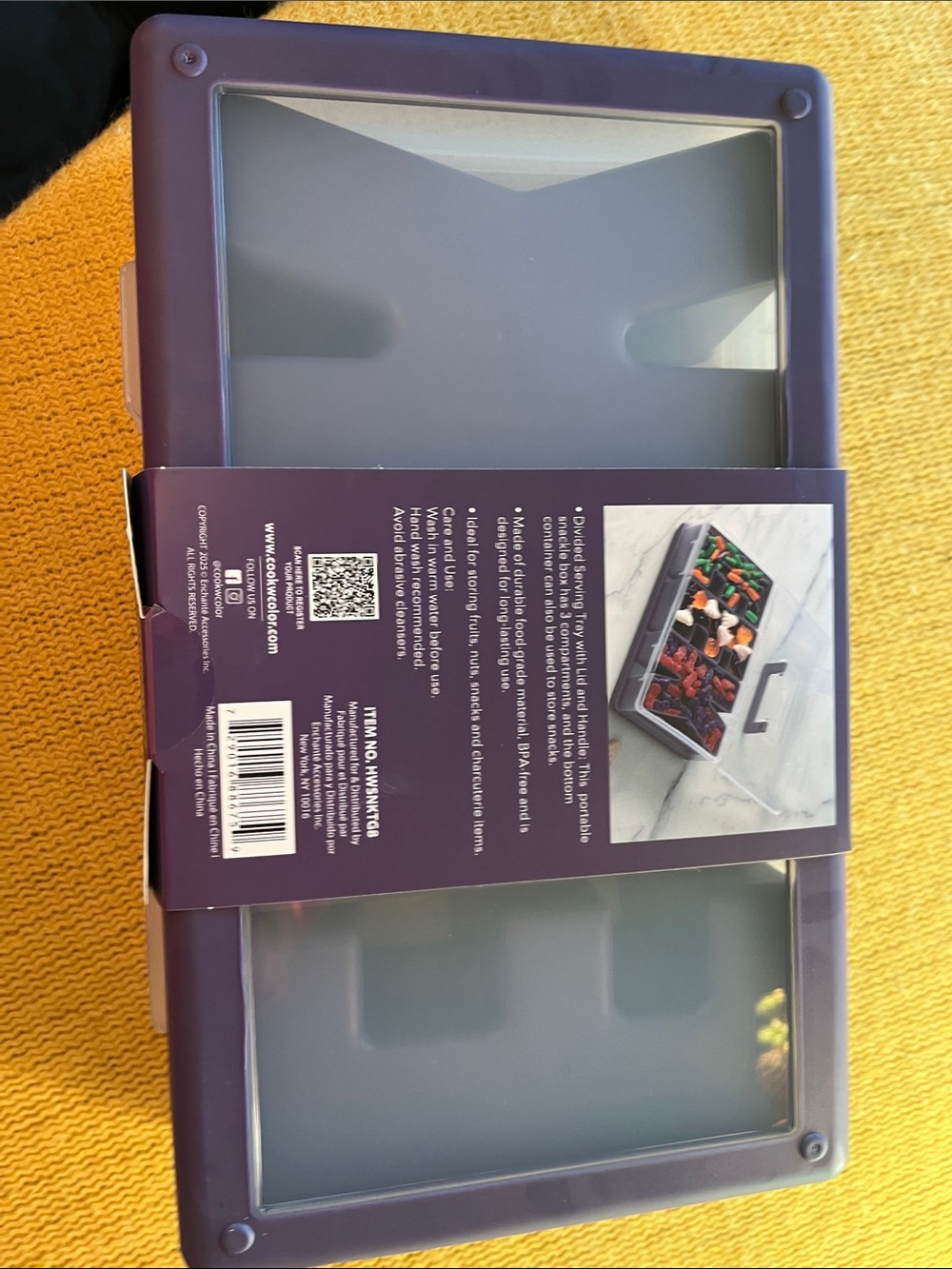 CWC Wickedly Cute Snack Box - Purple & Clear - Picture 2 of 4